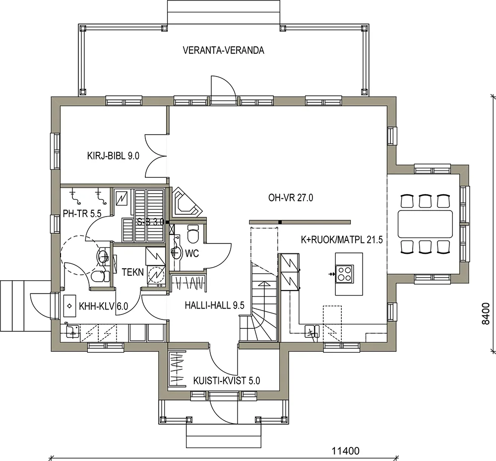 Carolina 164 Coast planritning