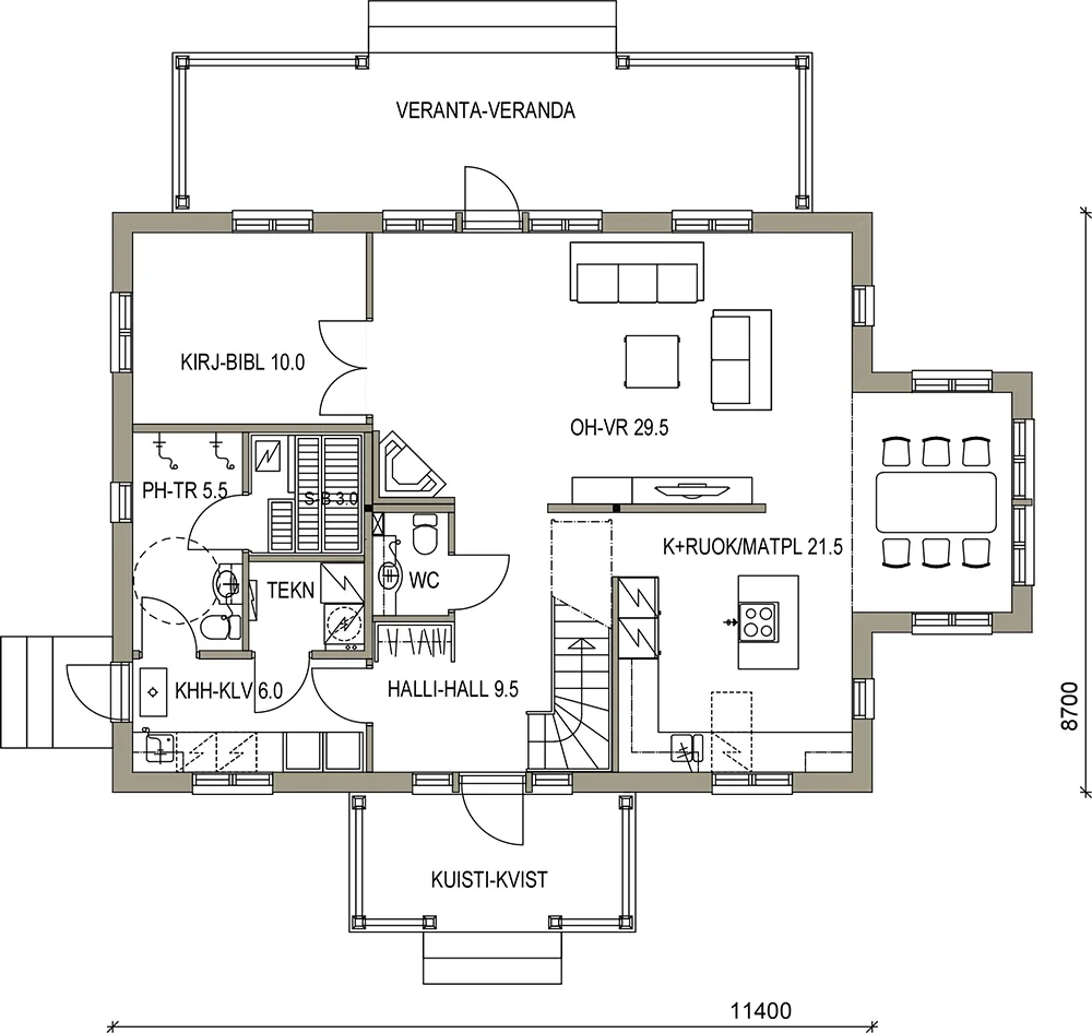 Carolina 165 Coast planritning