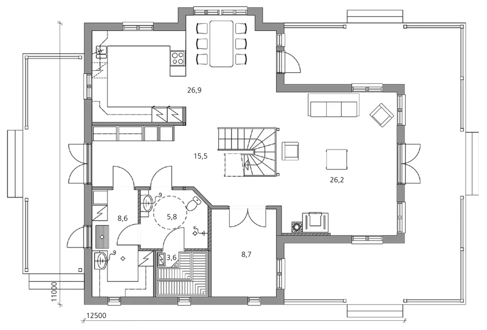 Carolina 183 planritning