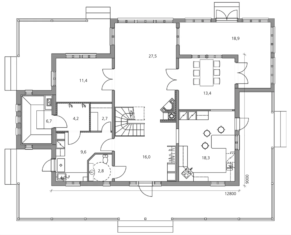 Carolina 215 planritning