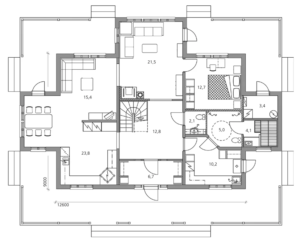 Carolina 220 planritning