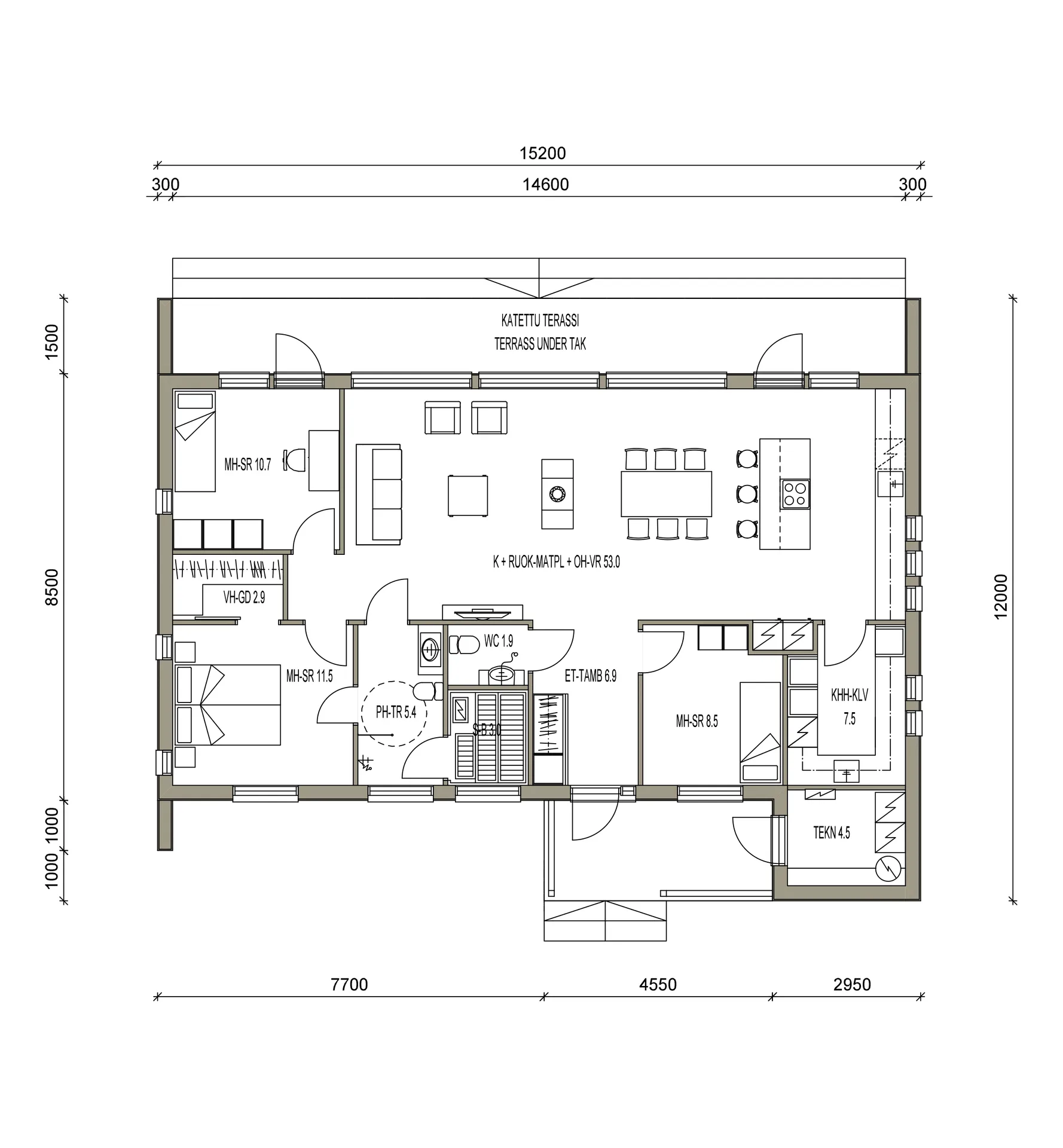 Cubo 115 planritning
