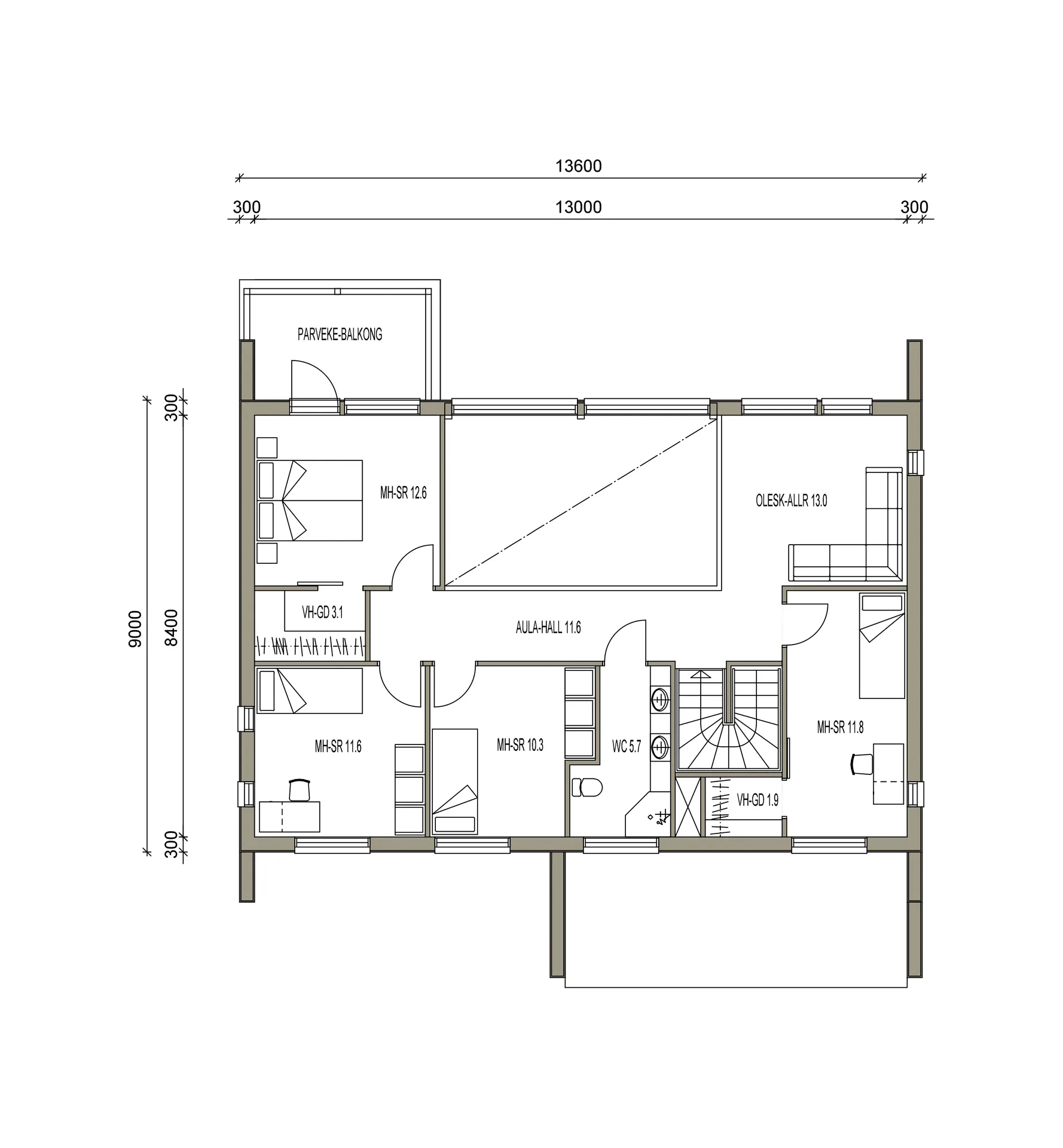 Cubo 200 planritning