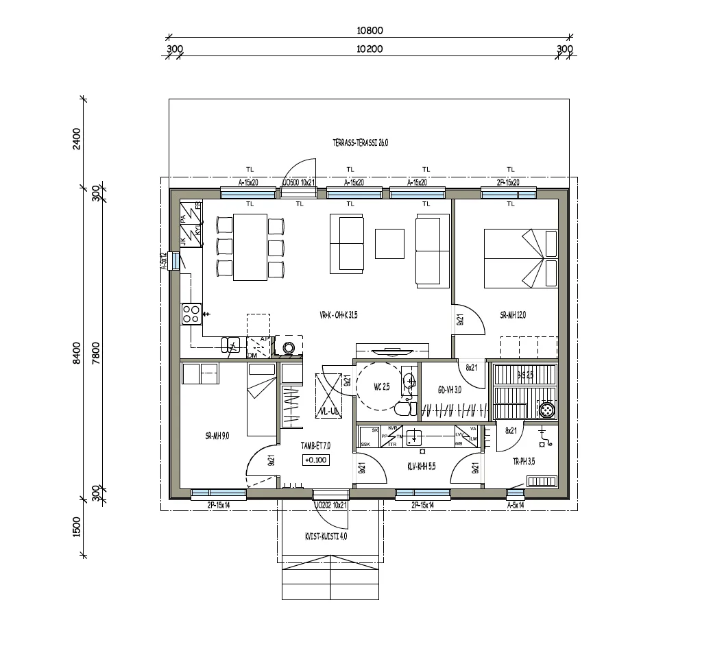 Easy 80 high planritning
