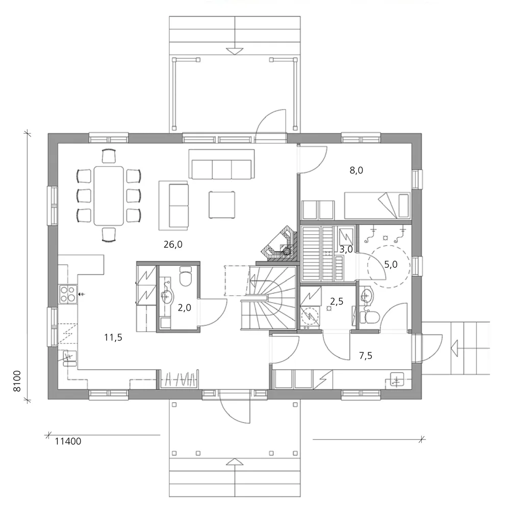 Matilda 149 planritning