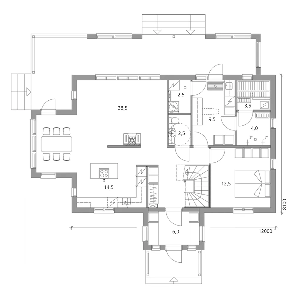 Matilda 170 planritning