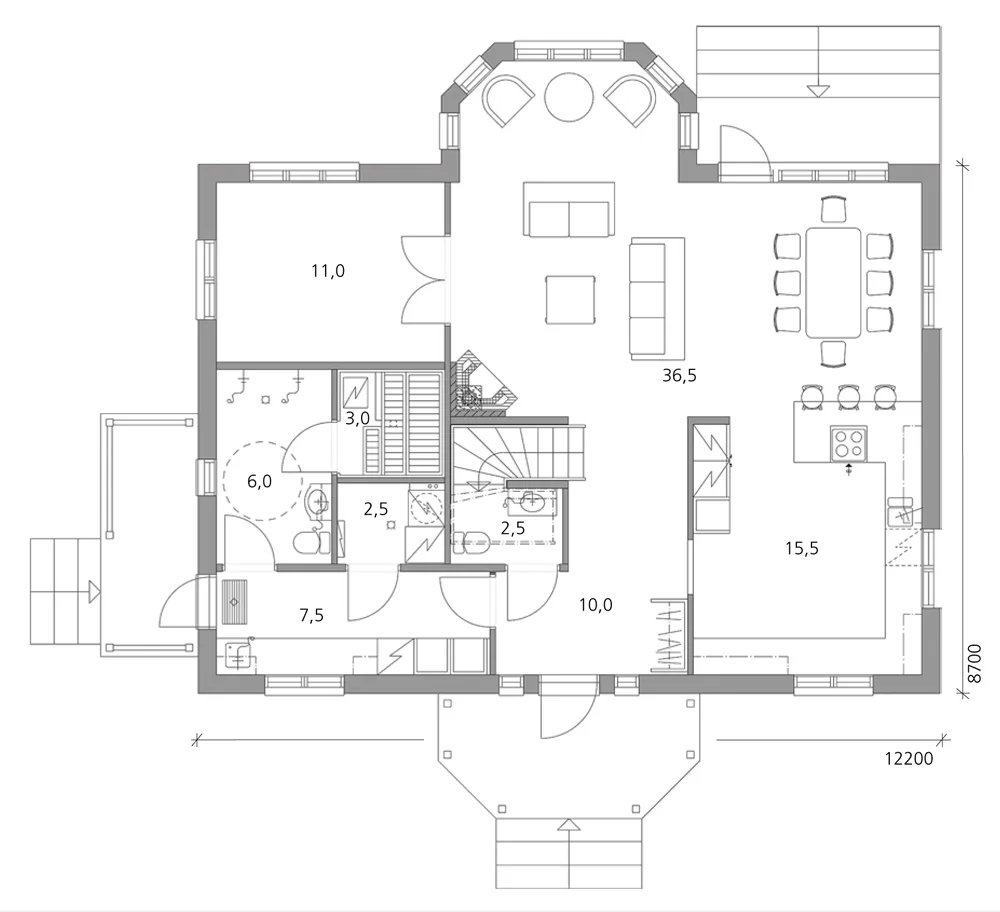 Matilda 182 planritning
