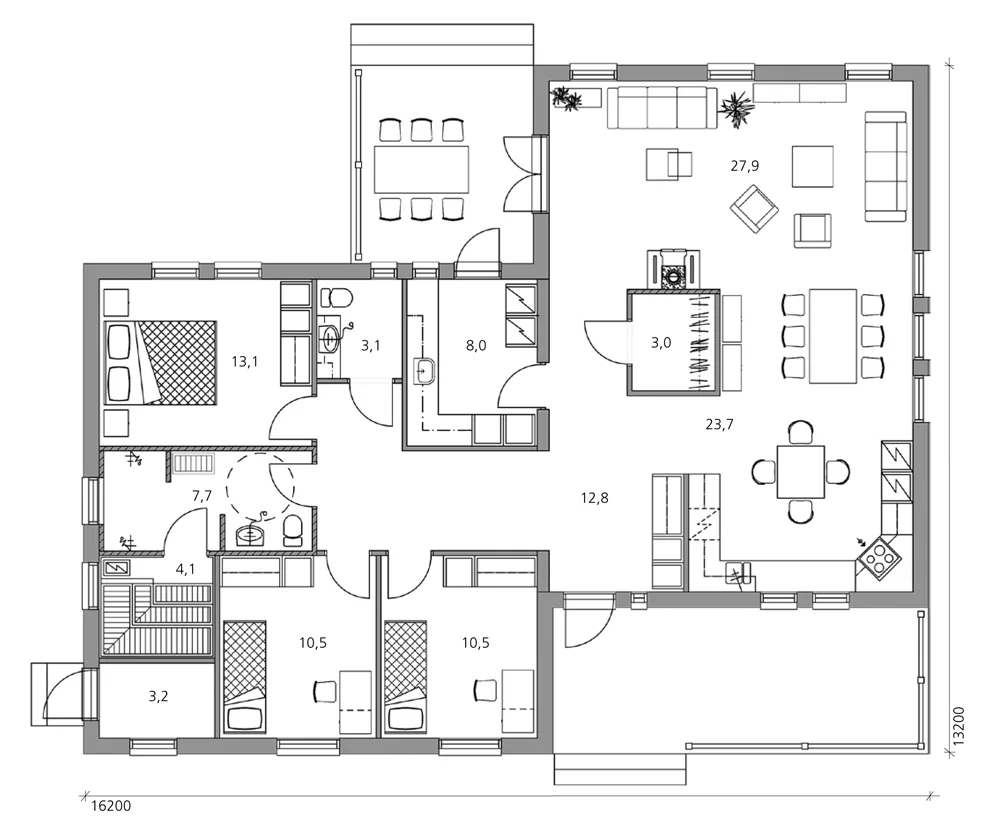 Moderna 139 planritning