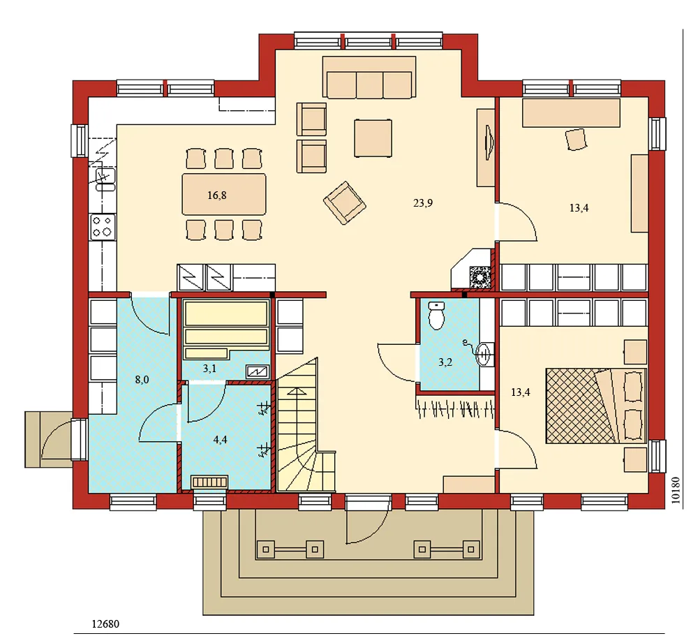 Moderna 181 planritning
