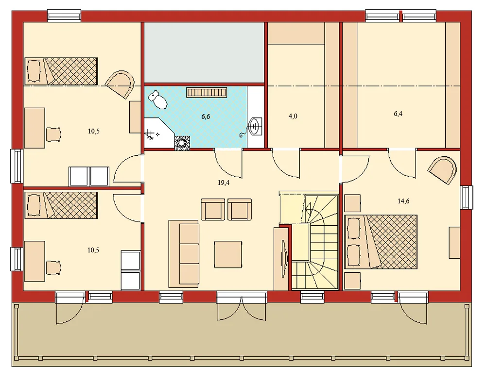 Moderna 182 planritning