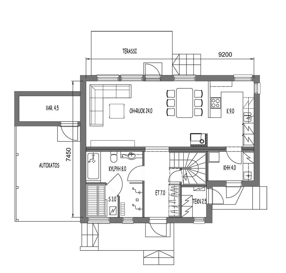 New Moderna 102 planritning