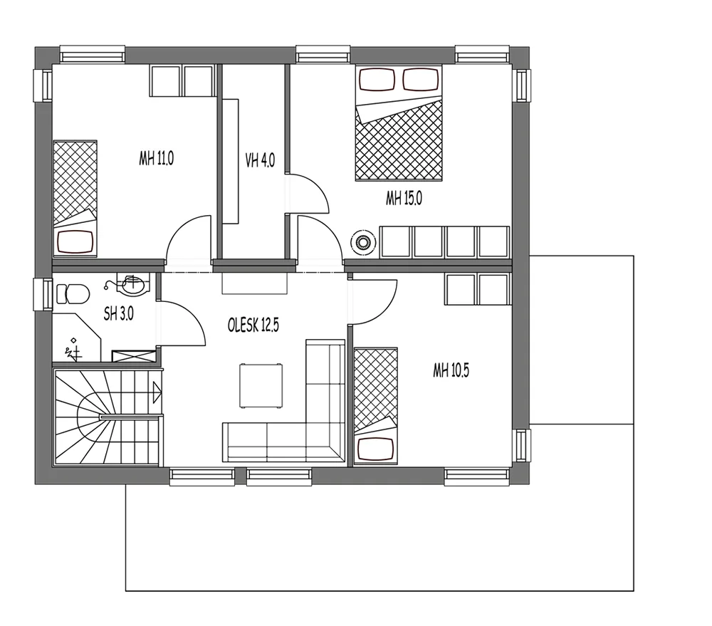 New Moderna 116 planritning