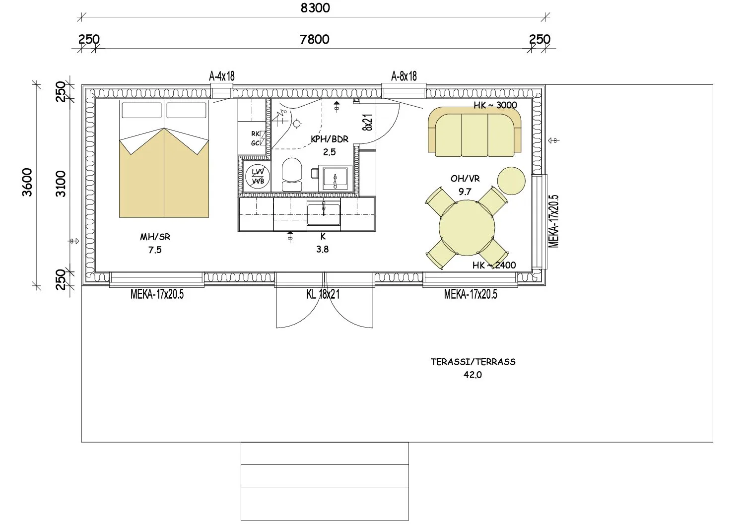 Sandvik 30 p planritning