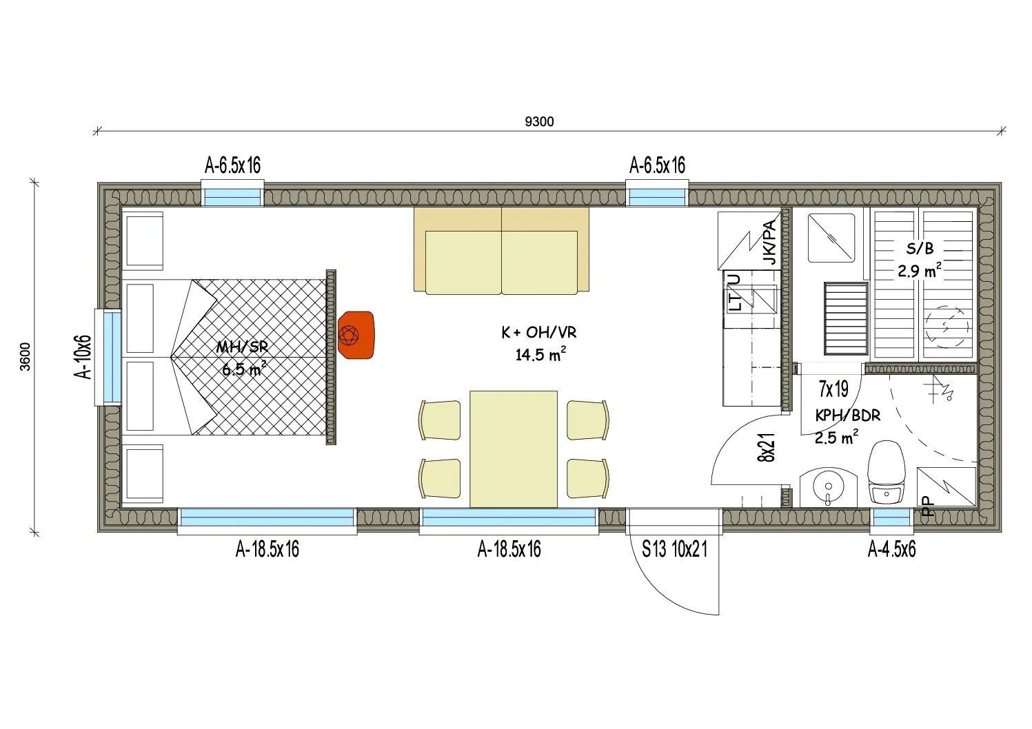 Sandvik 34 s planritning