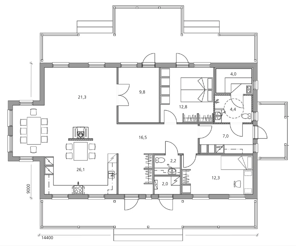 Victoria 121 planritning