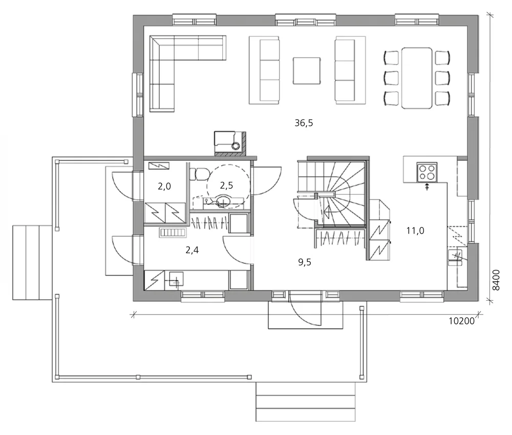 Victoria 142b planritning
