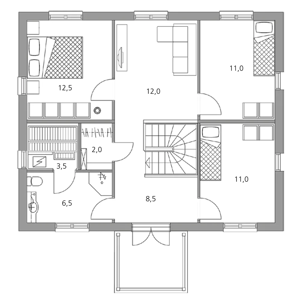 Victoria 142b planritning