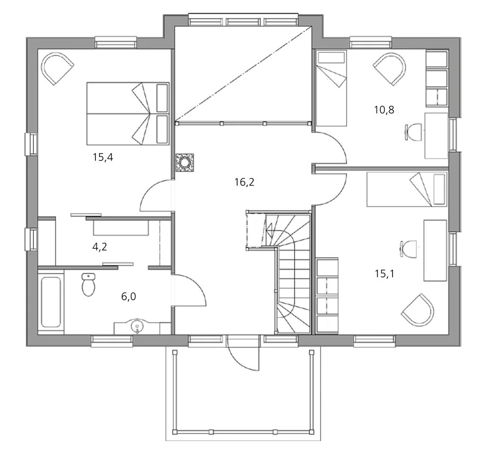 Victoria 160 planritning