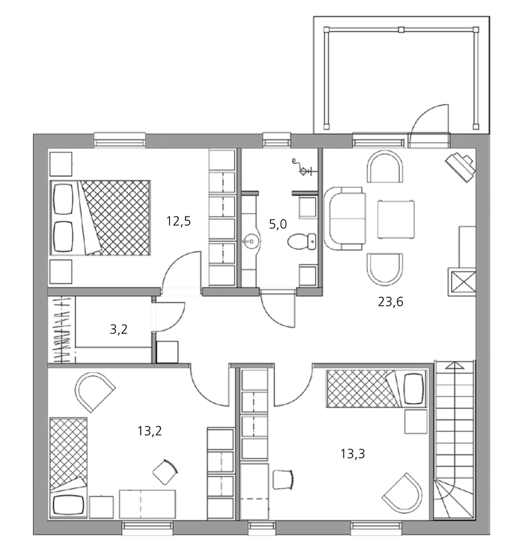 Victoria 166 planritning