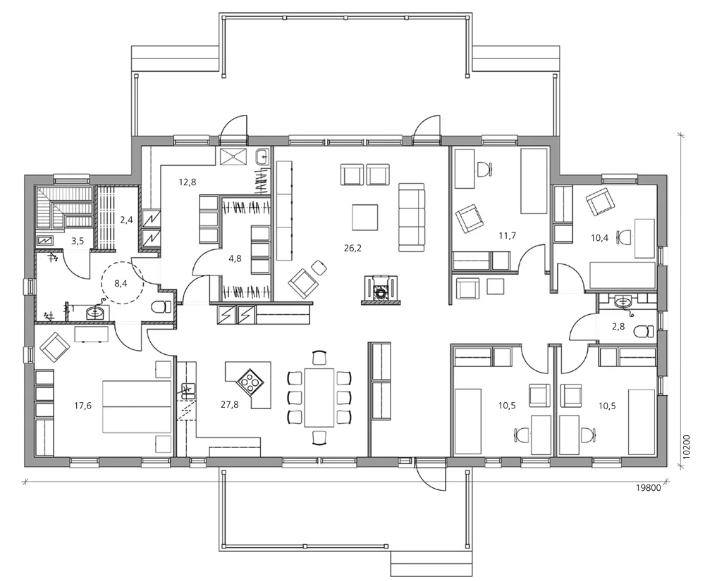 Victoria 176 planritning