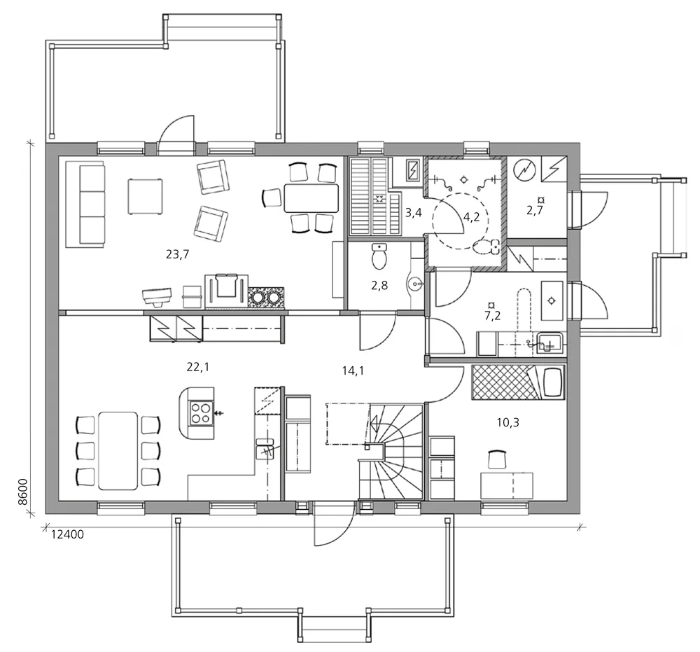 Victoria 180 planritning