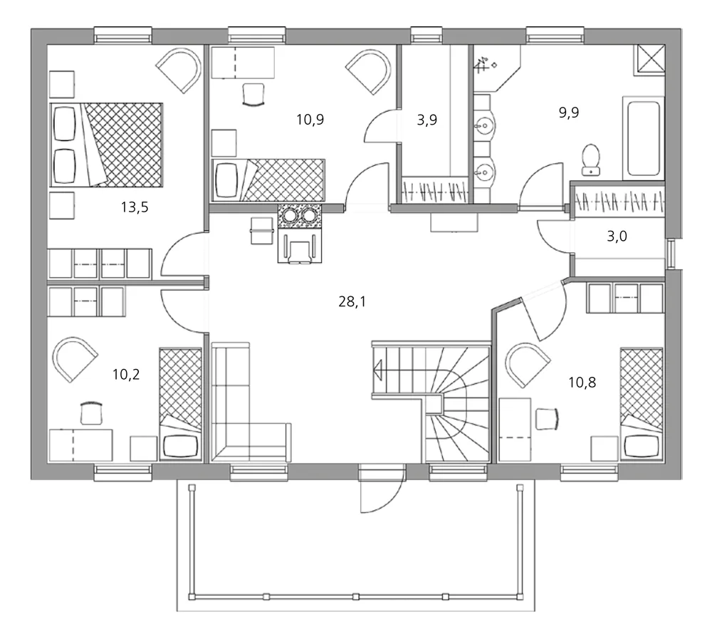 Victoria 180 planritning