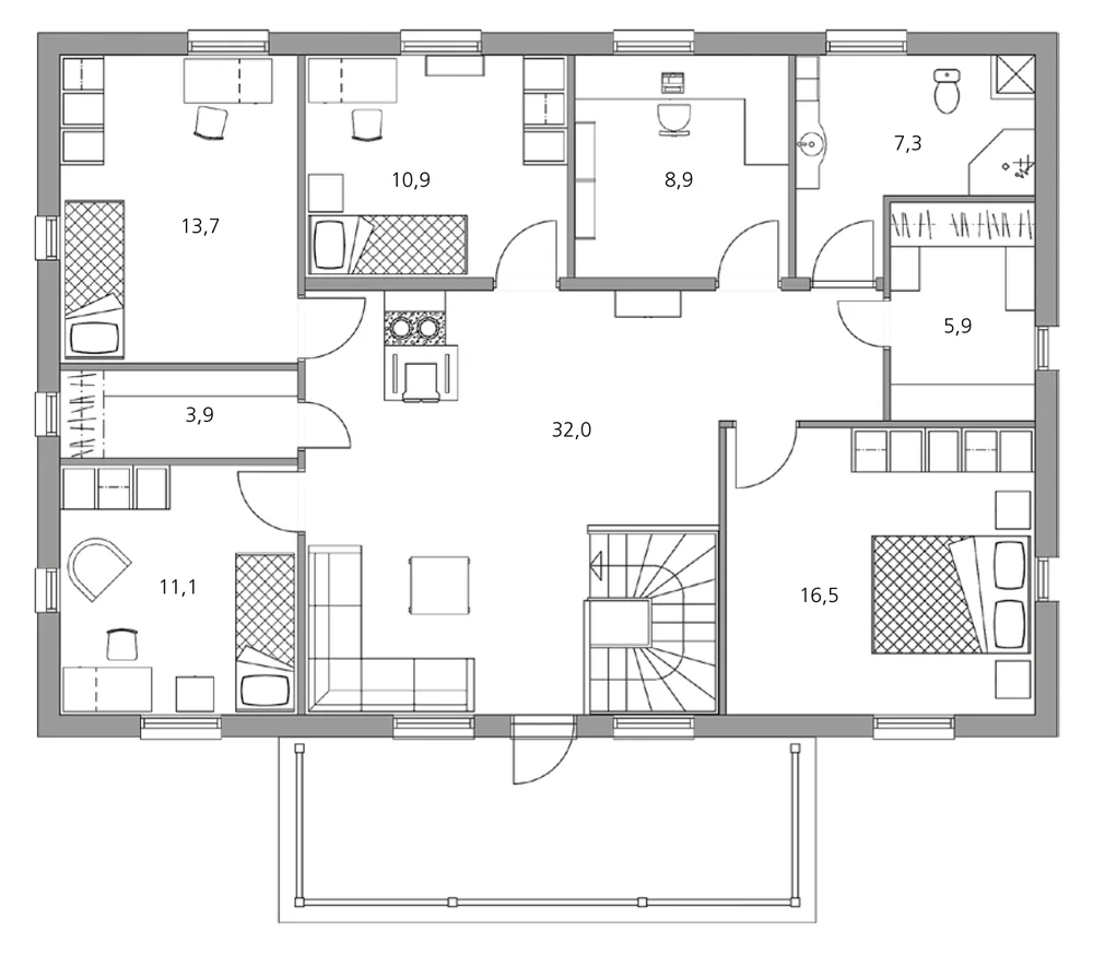 Victoria 230 planritning
