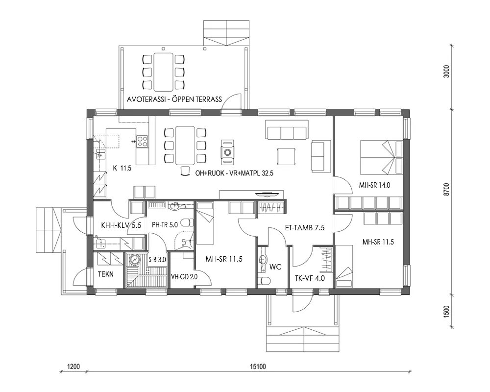 Visio 115 P planritning