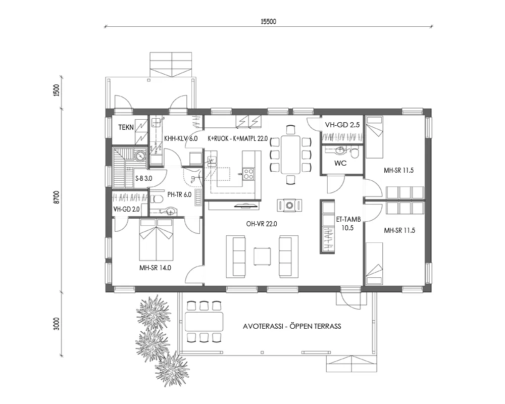 Visio 118 H planritning