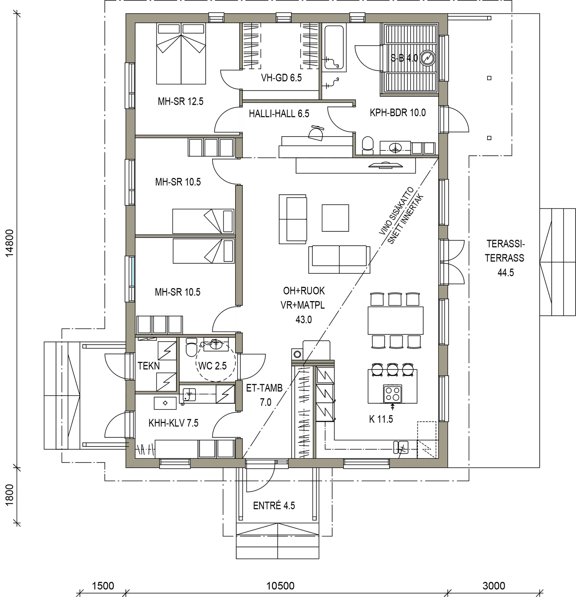 Visio 135 H planritning