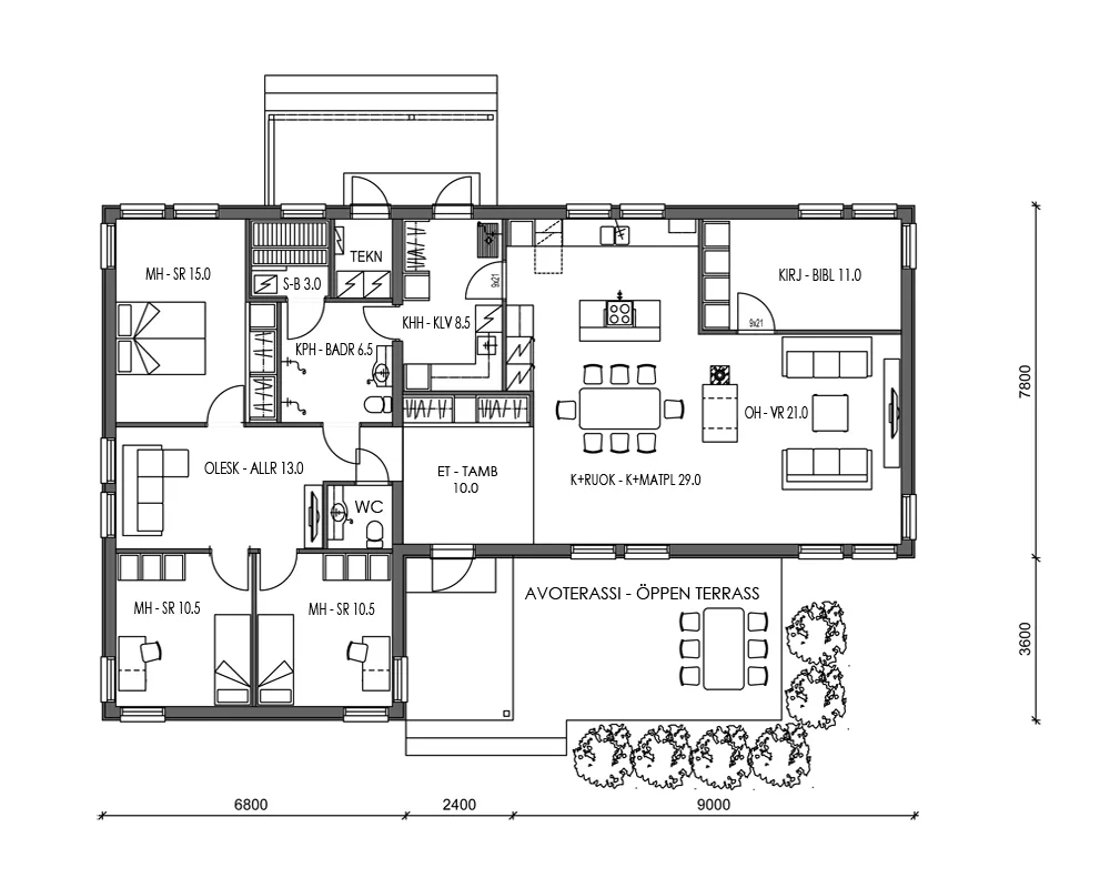 Visio 145 H planritning