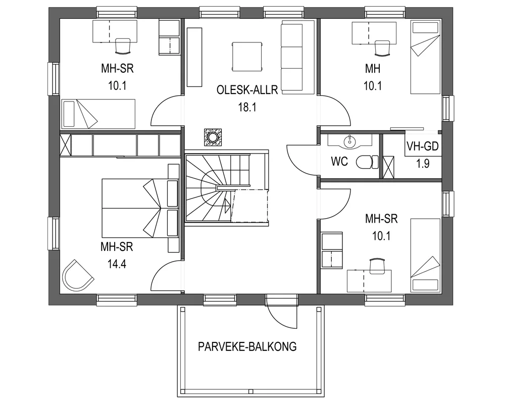 Visio 149 H planritning