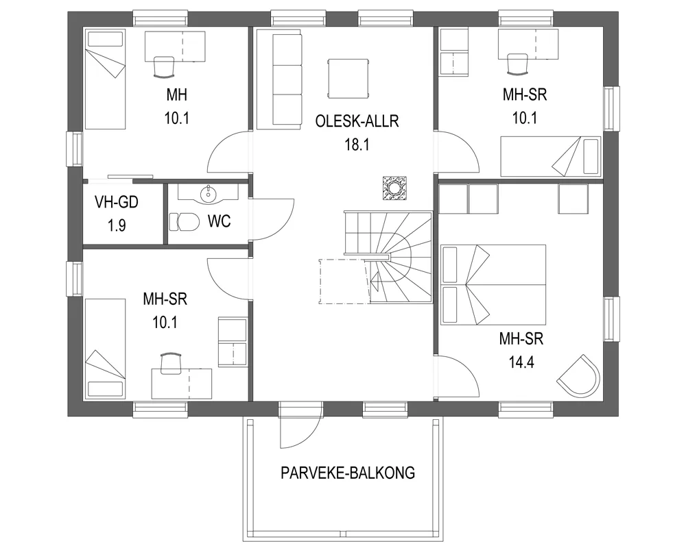 Visio 149 P planritning