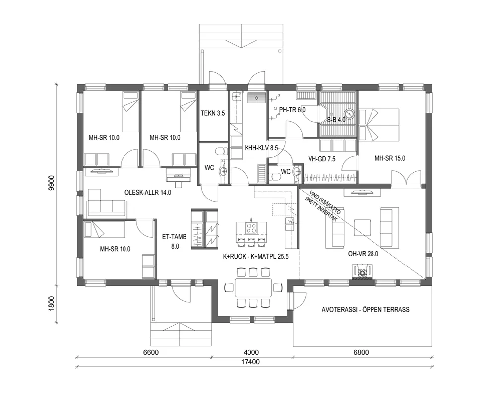 Visio 157 P planritning
