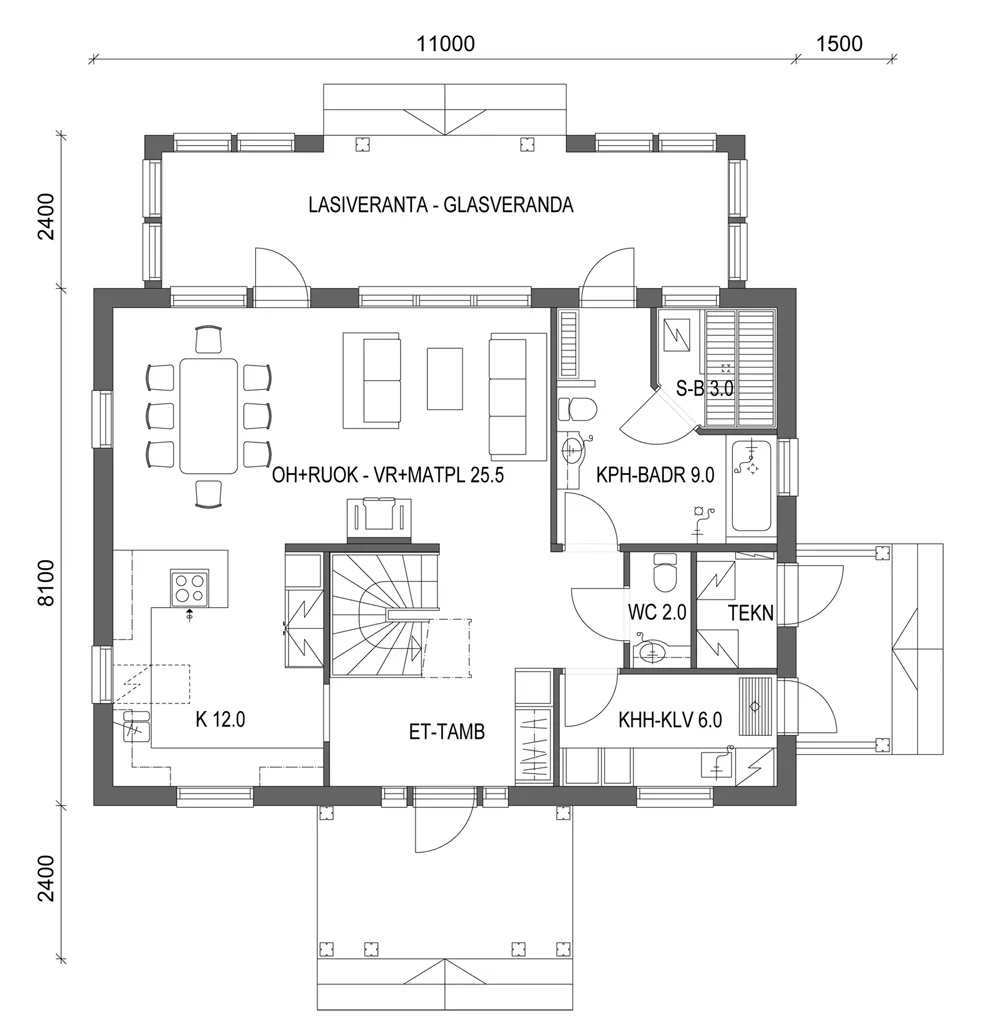Visio Coast 149 B planritning