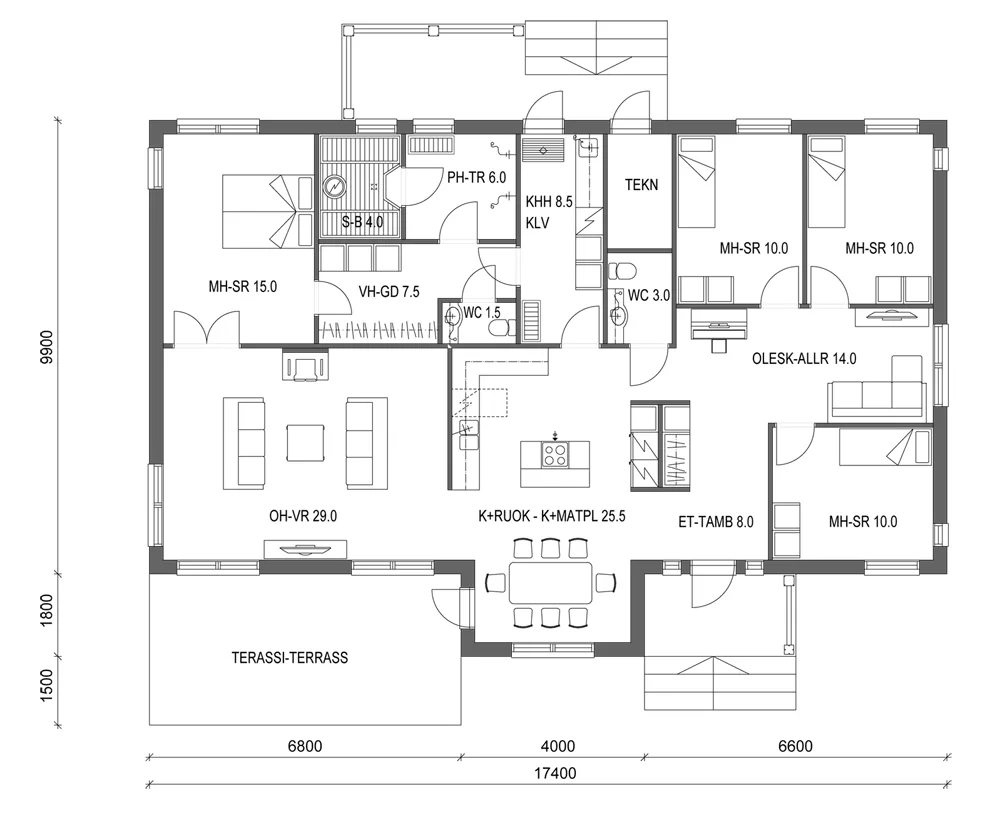 Visio Coast 157 planritning