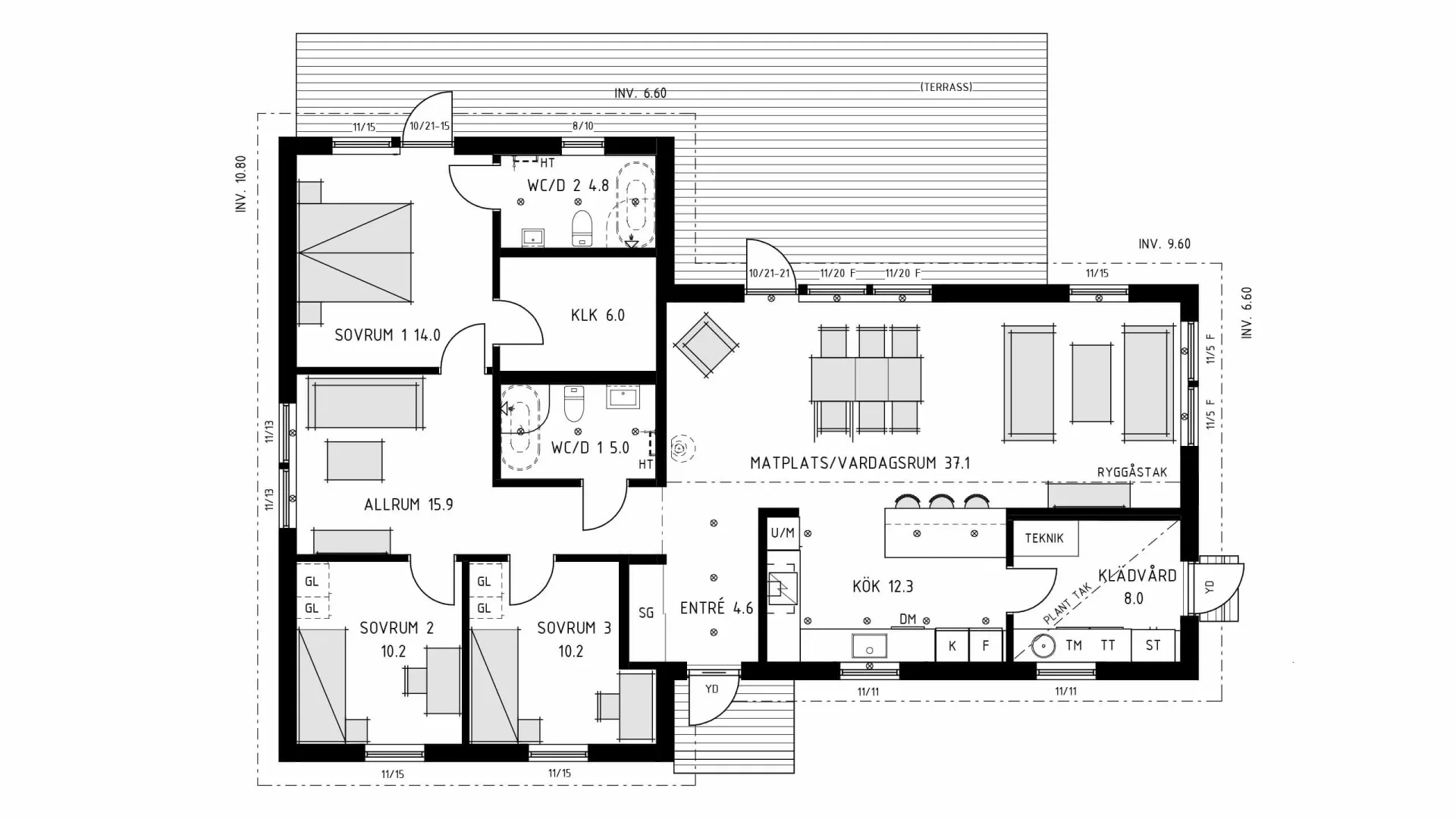 trivselhus stella 135 planlösning