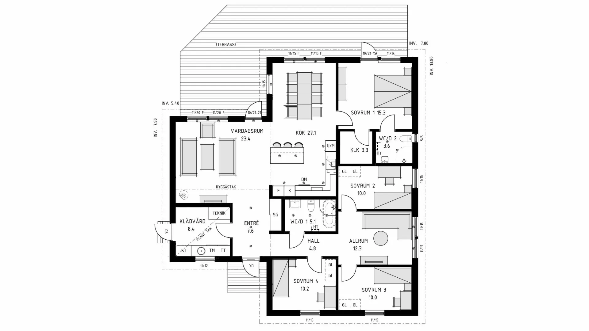 trivselhus stella 148 planlösning