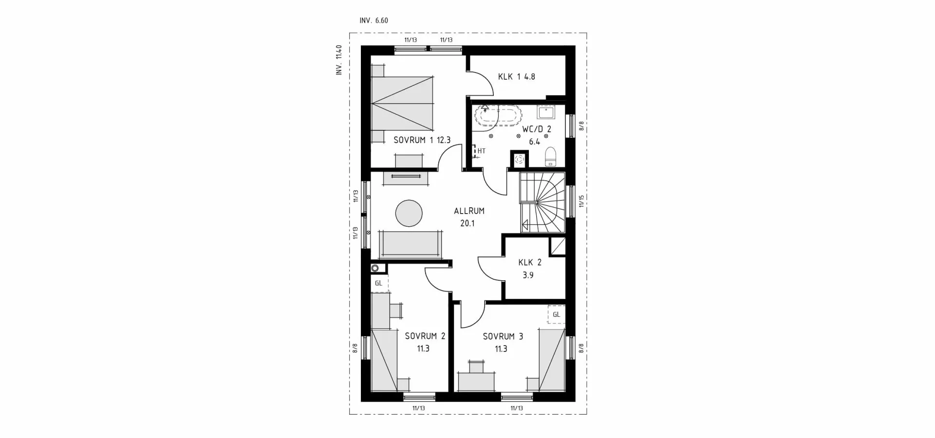 trivselhus stella 150 planlösning