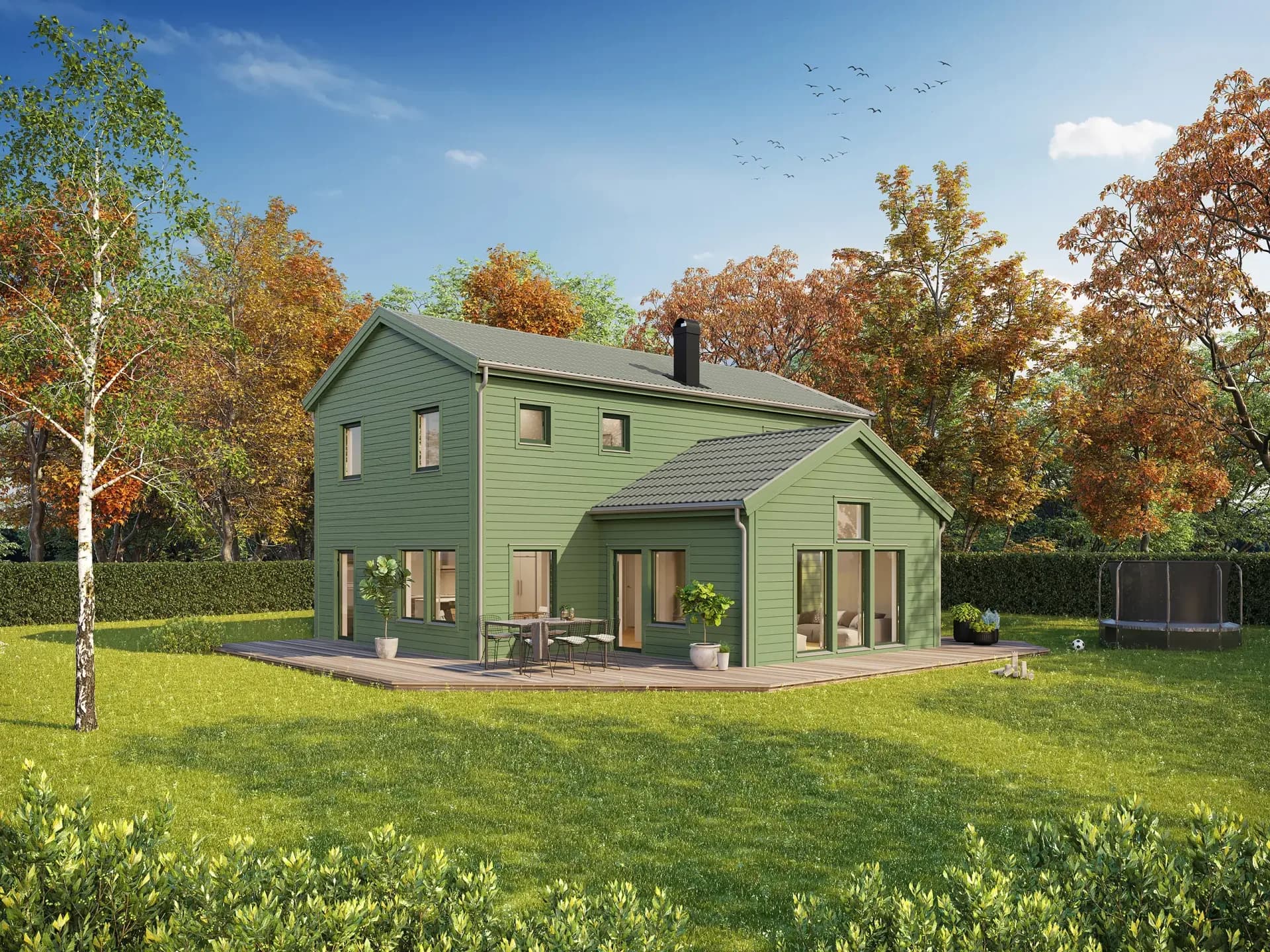 trivselhus bygga hus husmodell stella 164