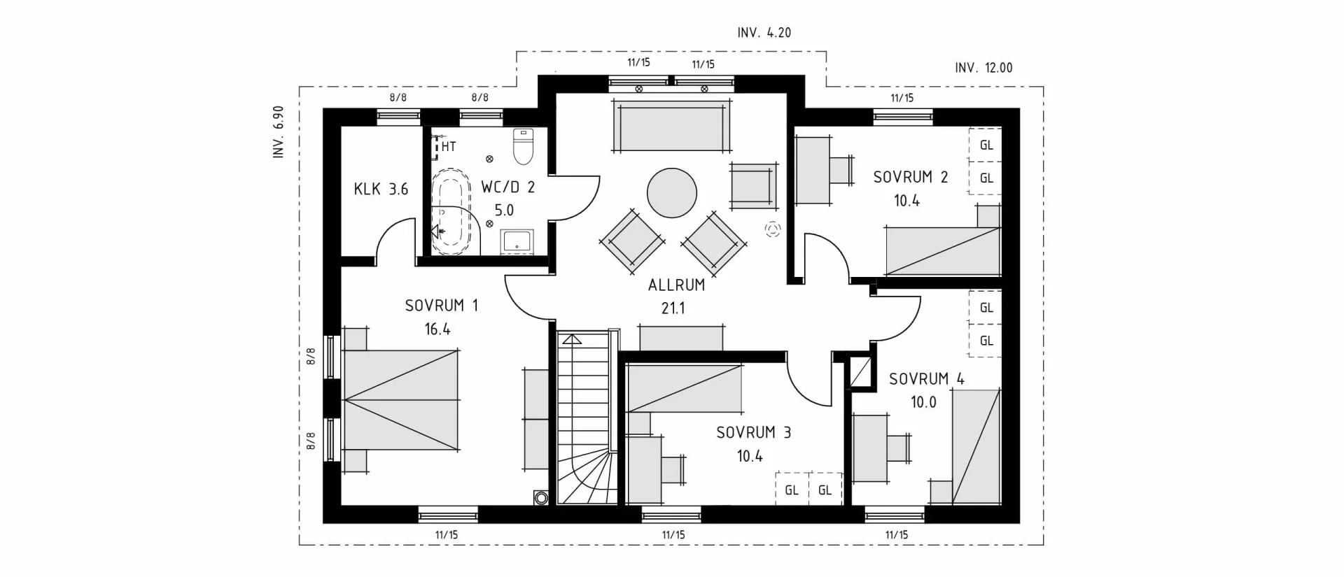 trivselhus stella 170 planlösning
