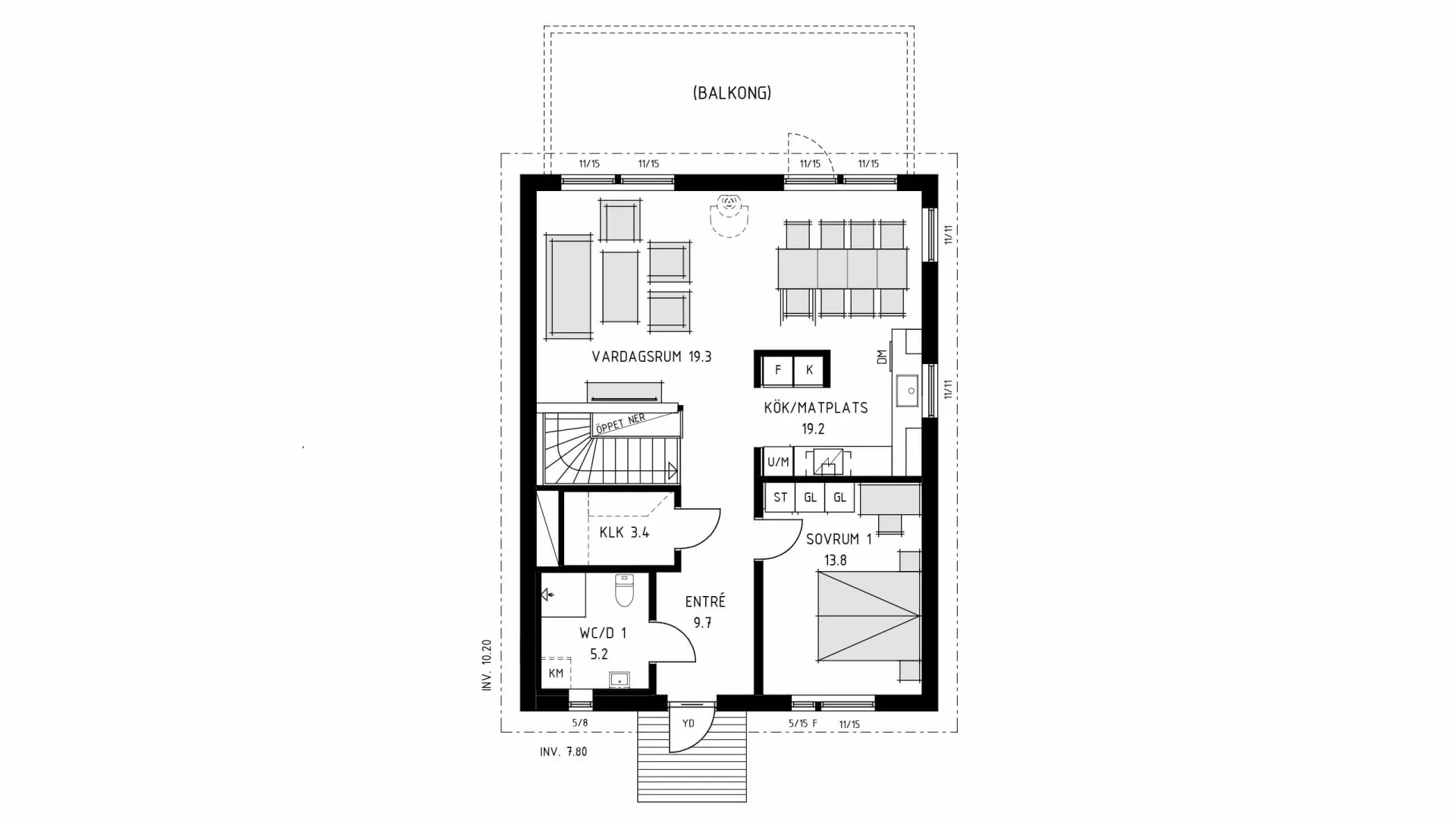 trivselhus sluttningshus villa backatorp planlosning