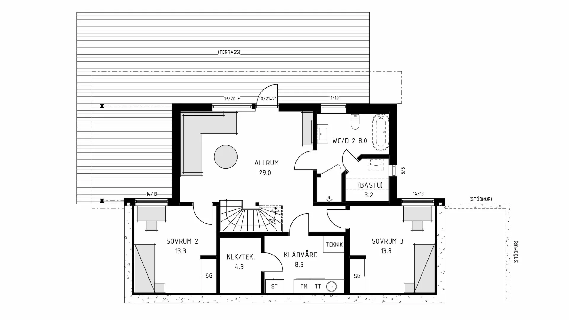trivselhus villa bankeryd planlösning
