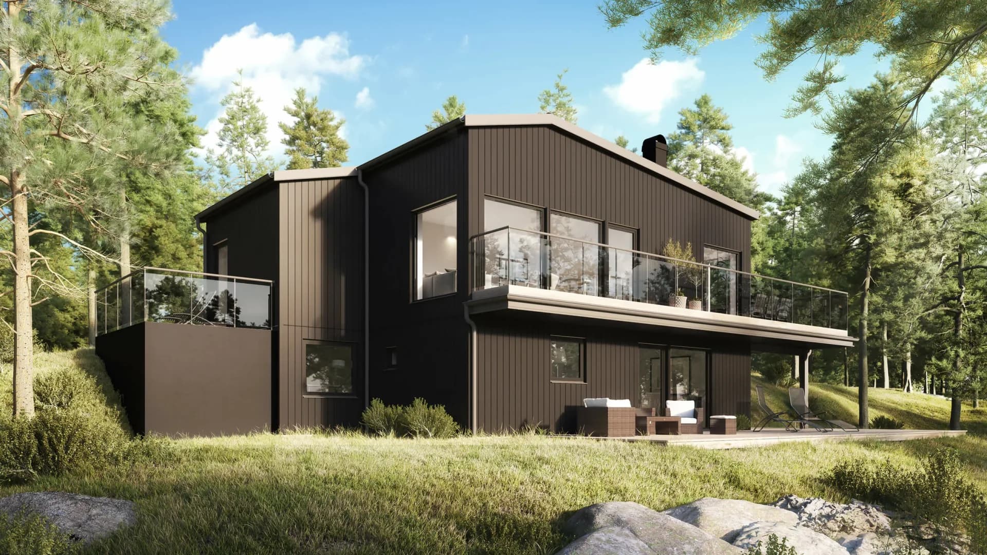 trivselhus villa bankeryd fasad