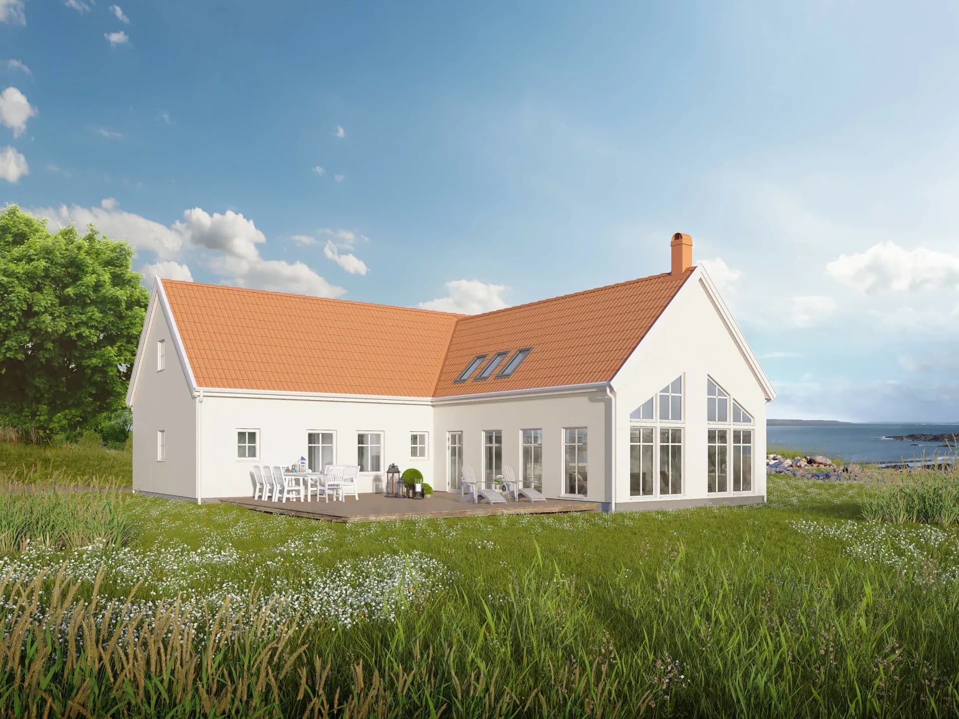 trivselhus villa brantevik fasad 3D
