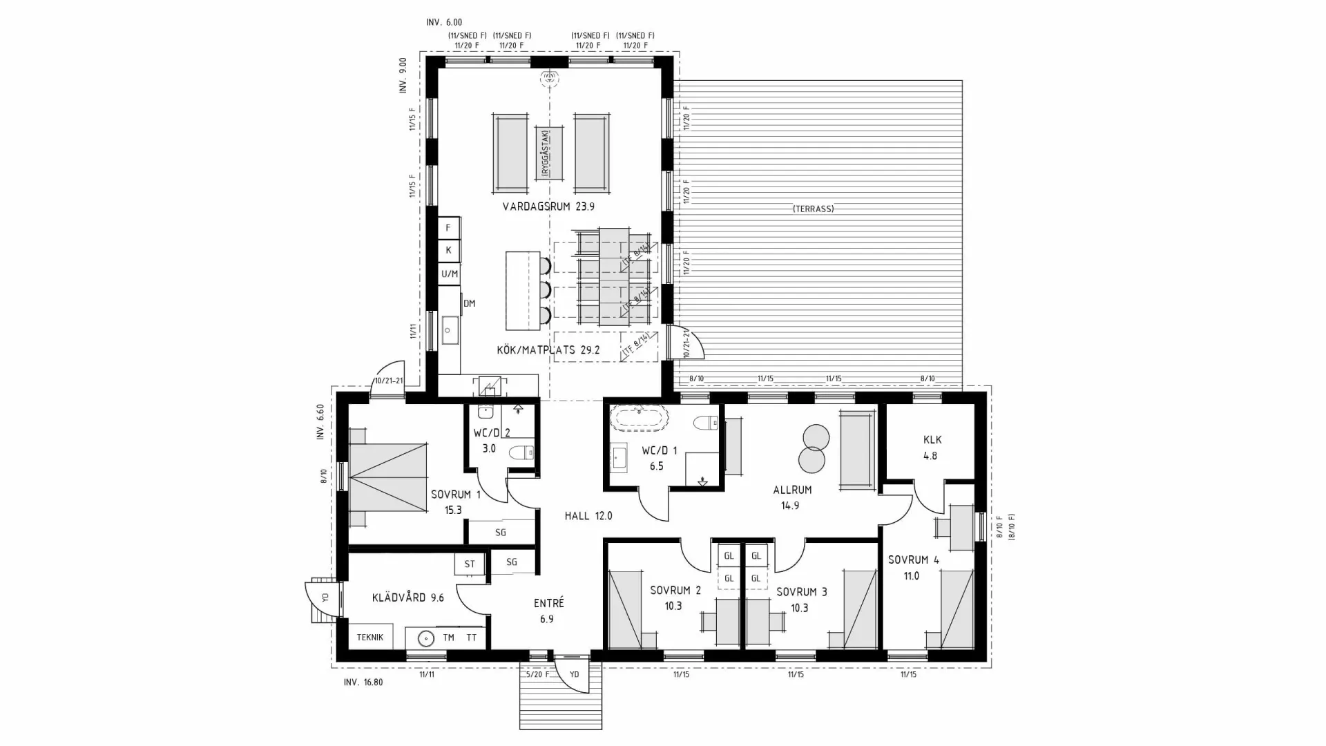 trivselhus villa brantevik planlösning 2D