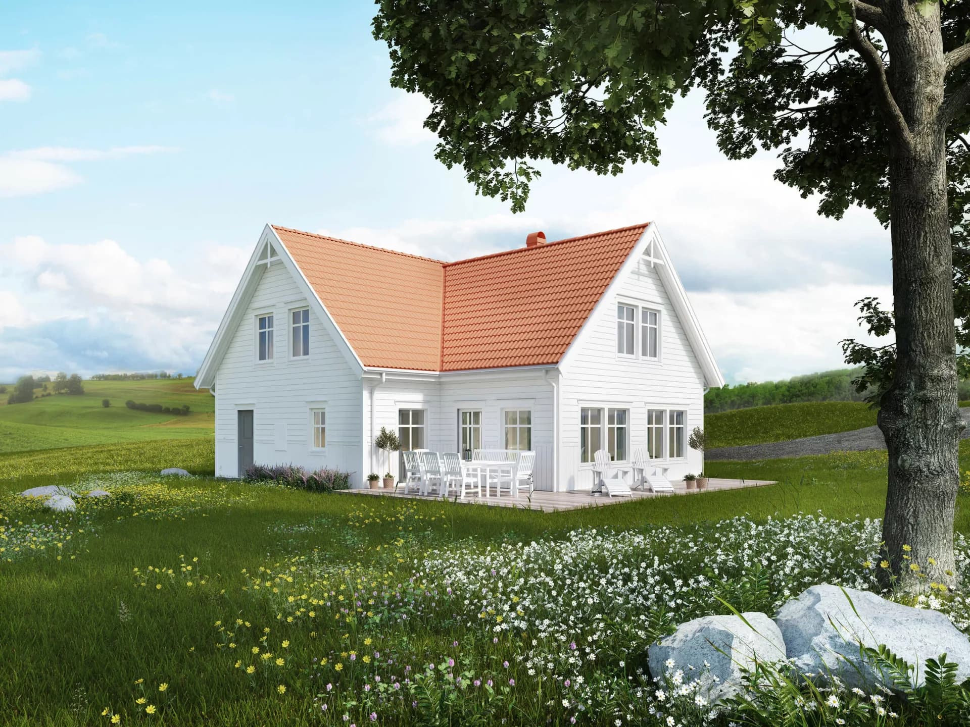 trivselhus villa fagersta fasad