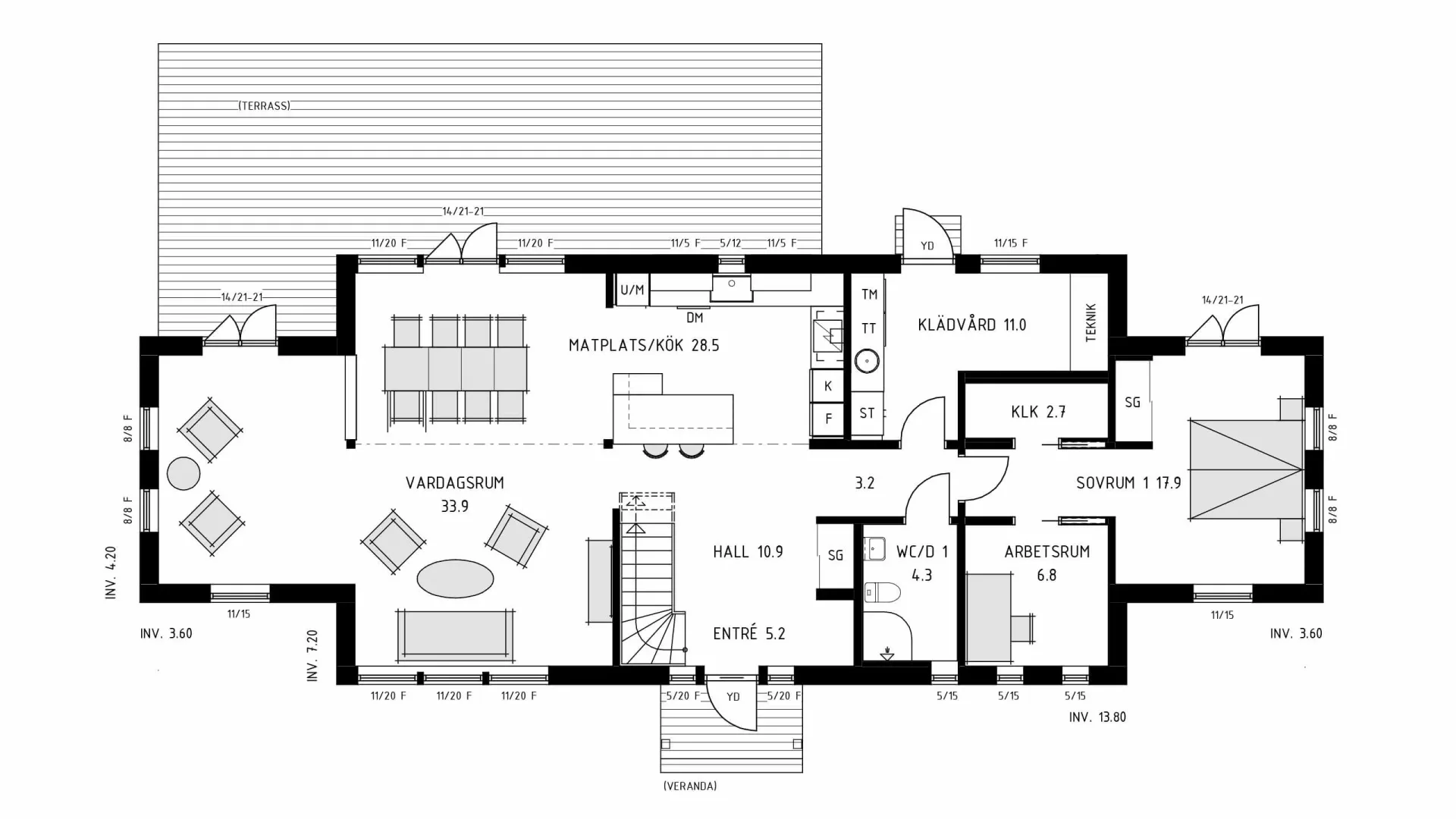 trivselhus villa falsterbo planlösning