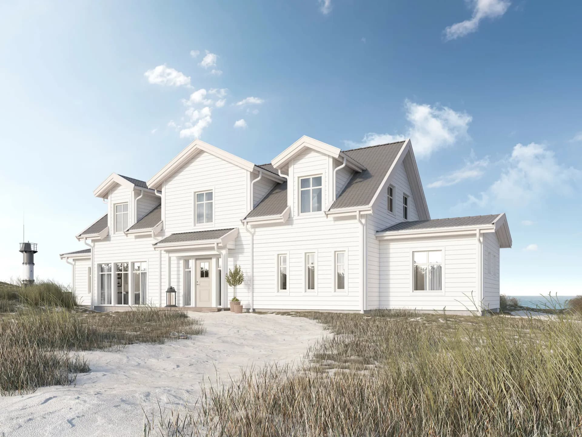 trivselhus villa falsterbo fasad