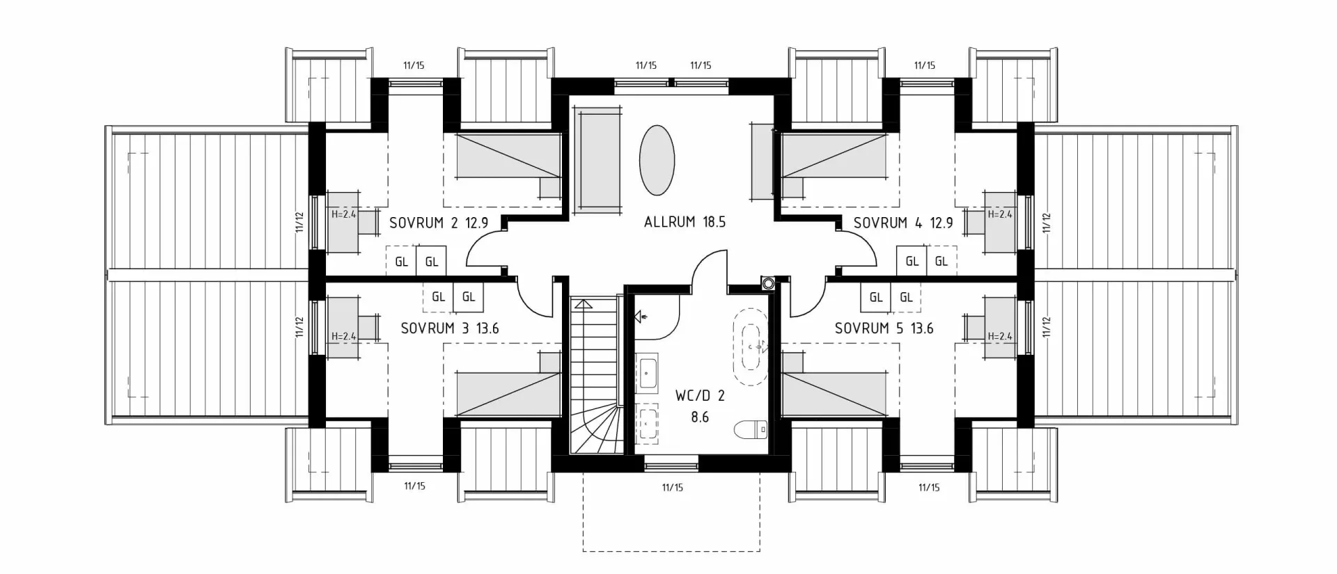 trivselhus villa falsterbo planlösning